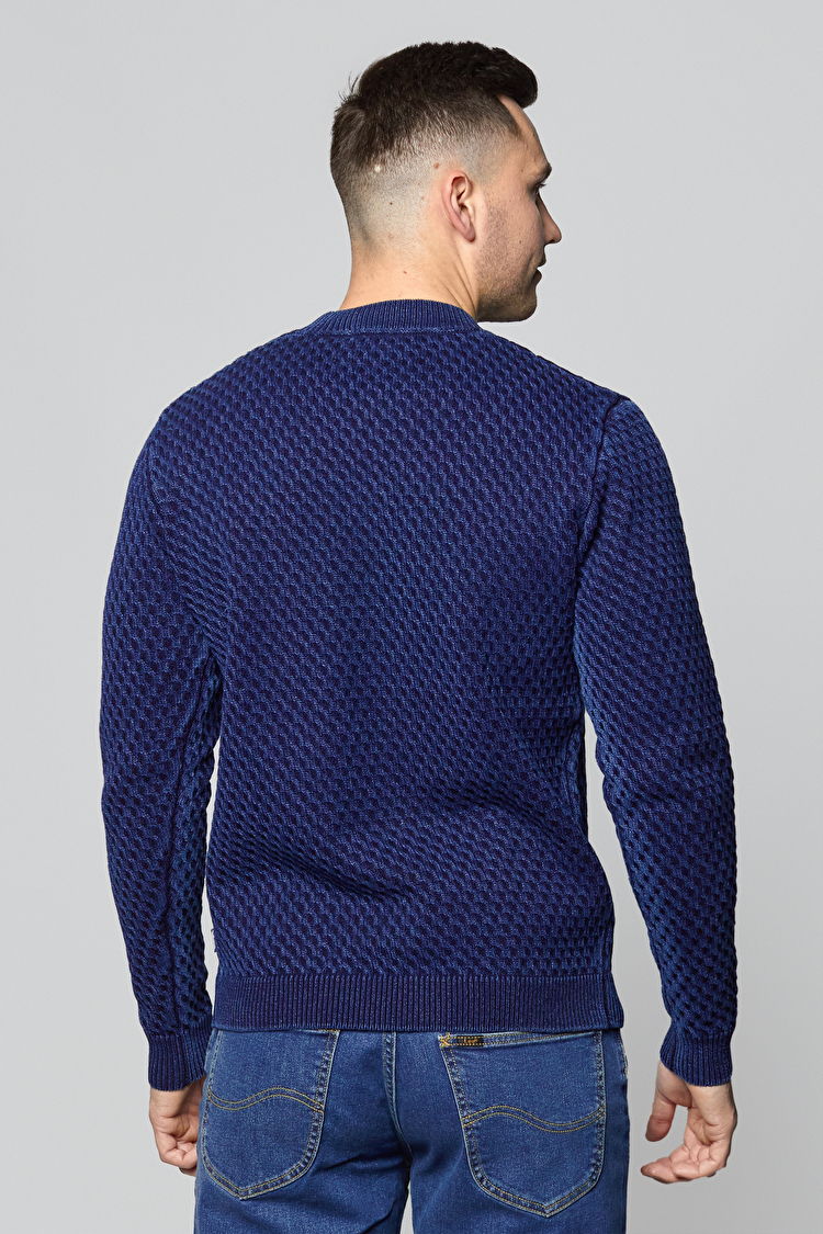 Джемпер Wrangler Indigo Knit Regular Fit (W8B8QZX1E) Синій