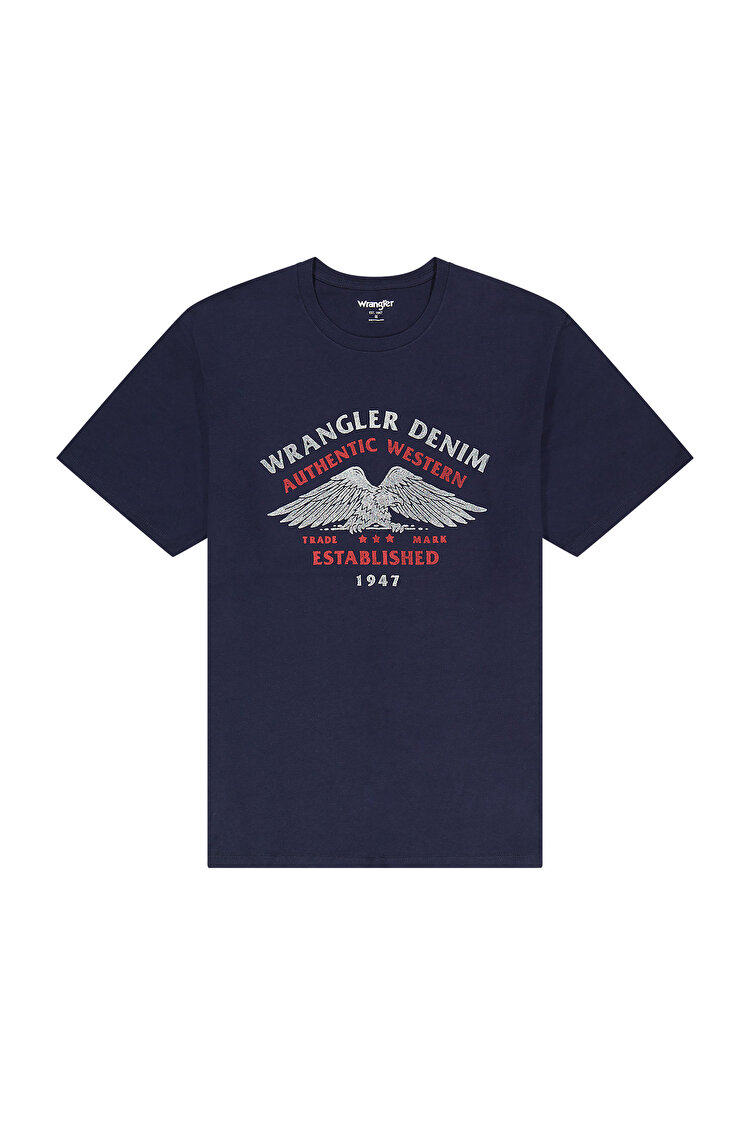 Футболка Wrangler Americana Tee (112362394) Синий