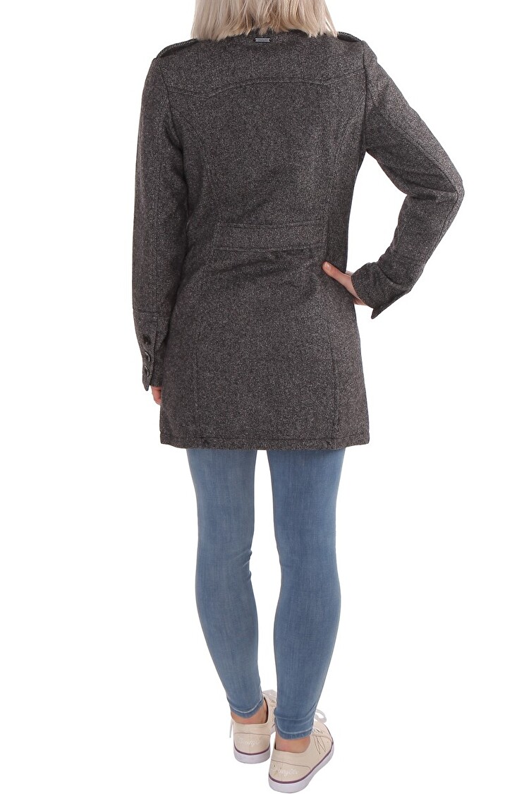 Пальто Wrangler Yvonne peacoat Regular Fit (W4059XE3W) Темно-сірий