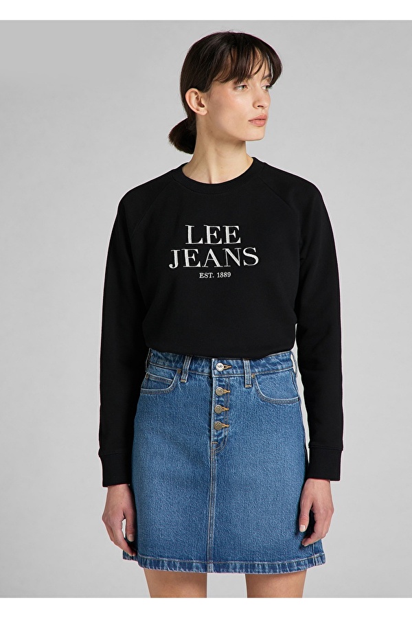 Світшот LEE Crew Neck Sweatshirt Regular Fit (L53ATX01) Чорний