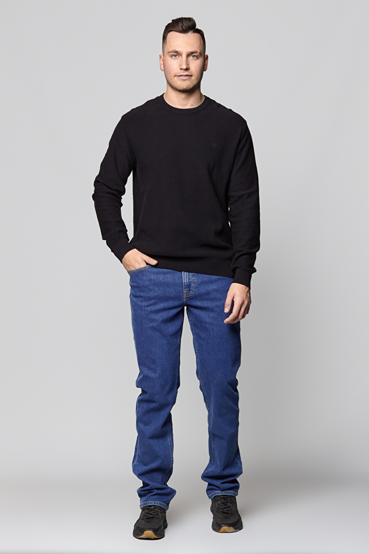 Джемпер LEE Basic Crew Knit Regular Fit (L83IKH01) Чорний