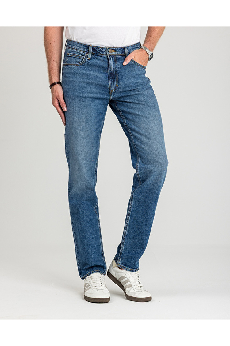 Джинси LEE WEST Regular Fit (112377679) Блакитний