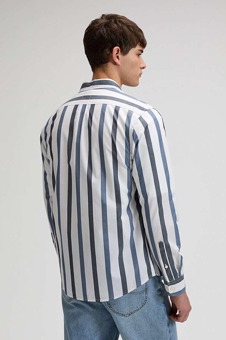 Сорочка LEE Lee Button Down Regular Fit (112376576) Блакитний