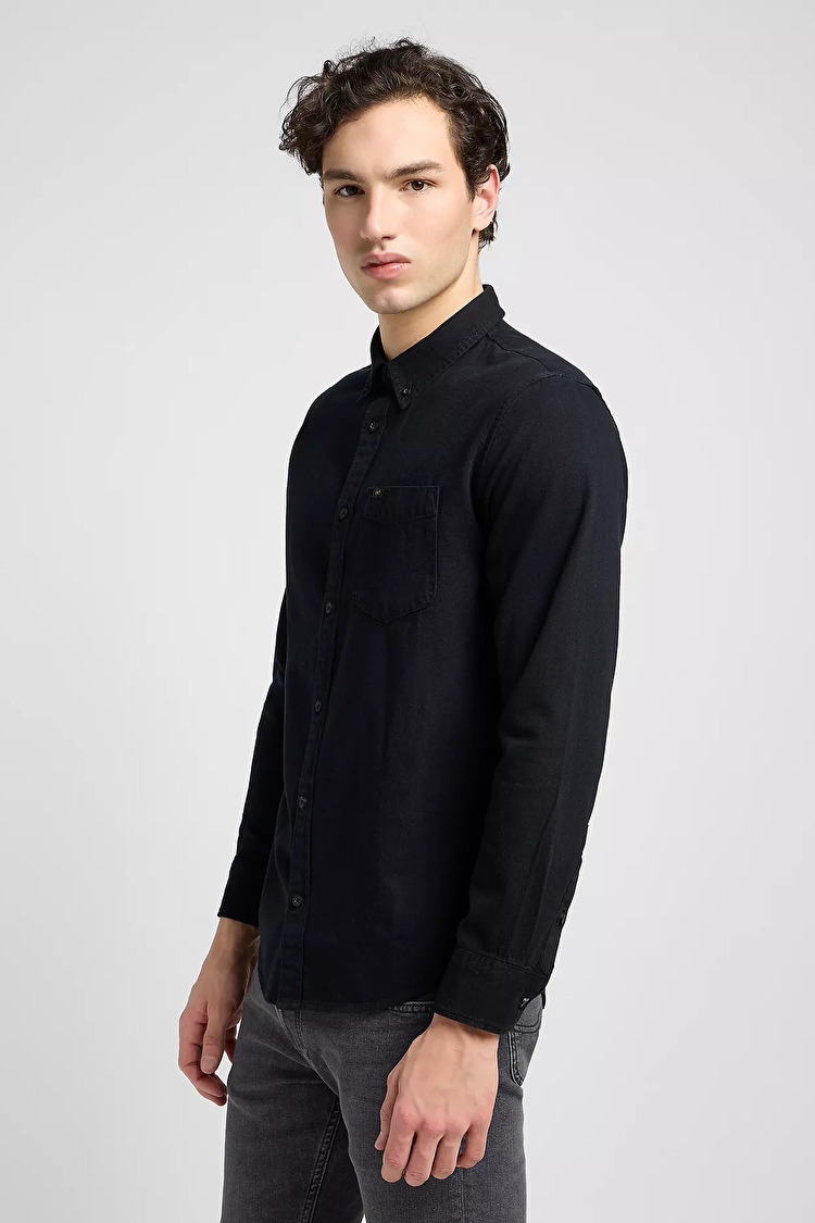 Рубашка джинсовая LEE Button Down Shirt Regular Fit (112330674-L880PA01) Черный