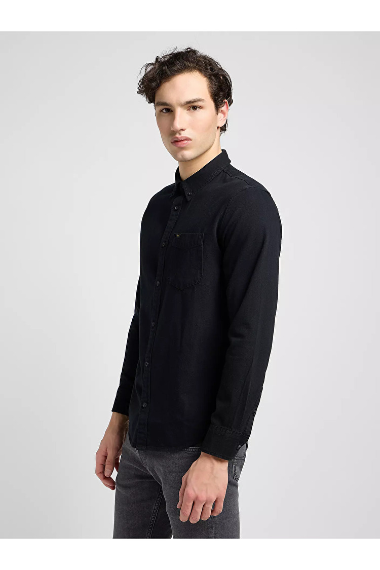 Рубашка джинсовая LEE Button Down Shirt Regular Fit (112330674-L880PA01) Черный