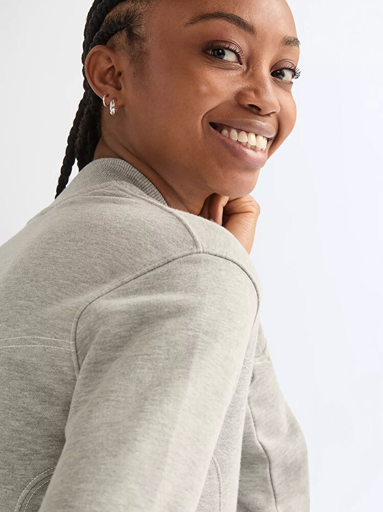 Світшот на блискавці Wrangler AVIATOR SWEATSHIRT Regular Fit (112378110) Сірий