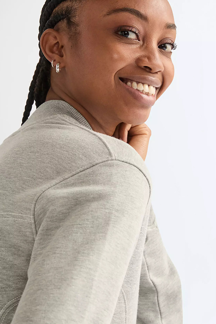 Свитшот на молнии Wrangler AVIATOR SWEATSHIRT Regular Fit (112378110) Серый