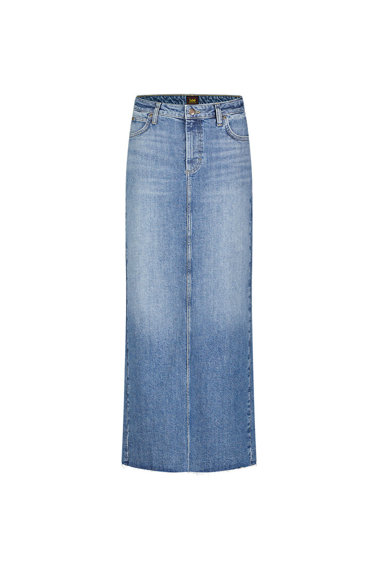 Юбка LEE Back Slit Maxi skirt (112355211) Синий