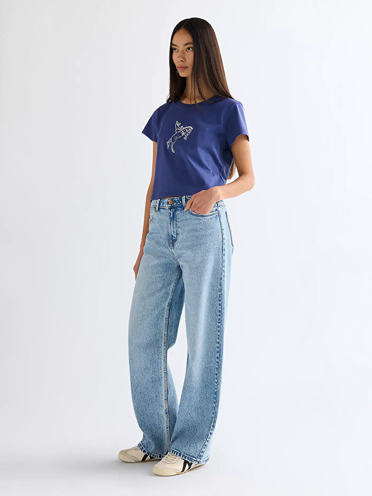 Джинси Wrangler Loose Straight Loose Fit (112378205) Блакитний