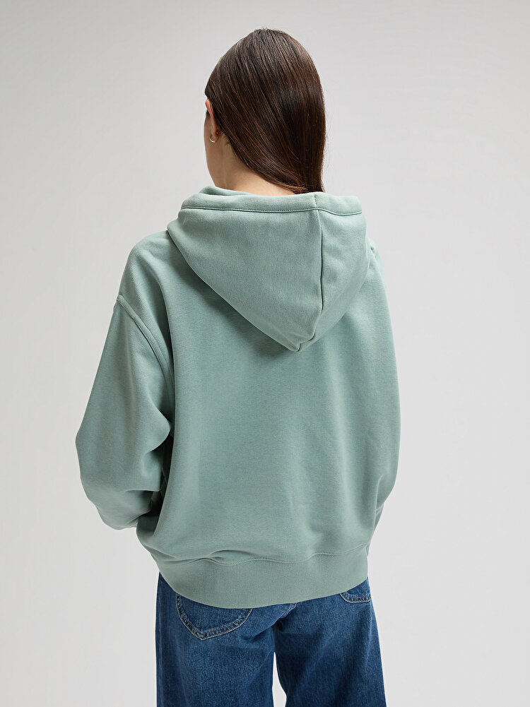 Худи LEE Essential Hoodie Relaxed Fit (112376980) Зеленый