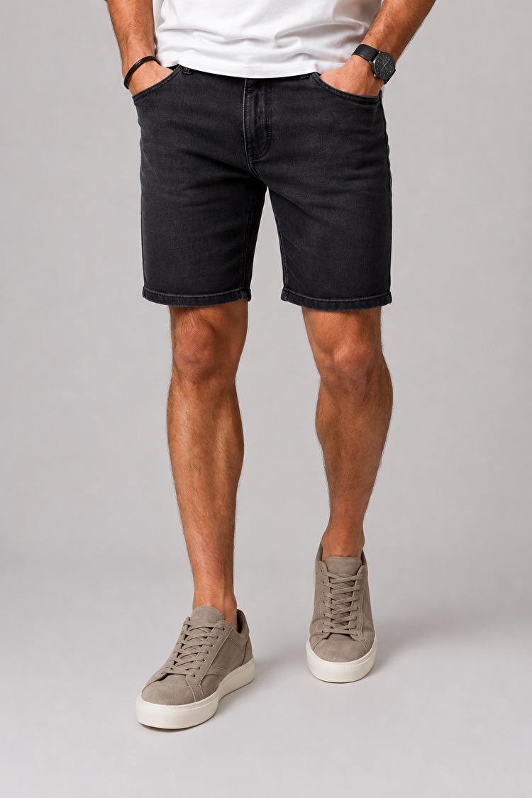 Шорти джинсові LEE Rider Shorts Slim Fit (L73FNPQH) Чорний