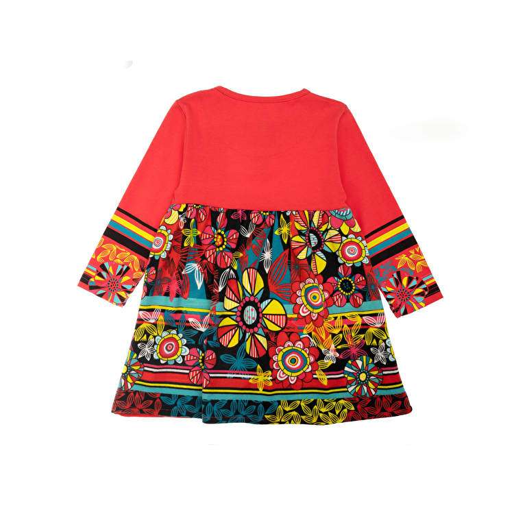 Комплект: Сукня, колготи Losan Mc baby girls (526-8009AD/59) Кораловий