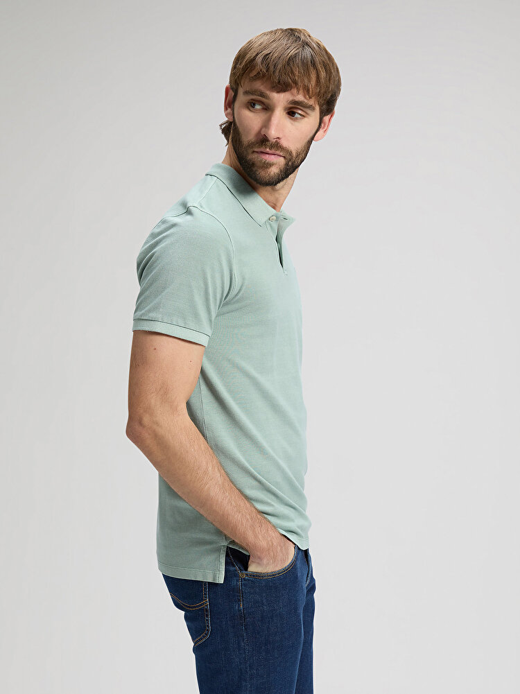 Поло LEE GARMENT DYE POLO Regular Fit (112376465) Зелений