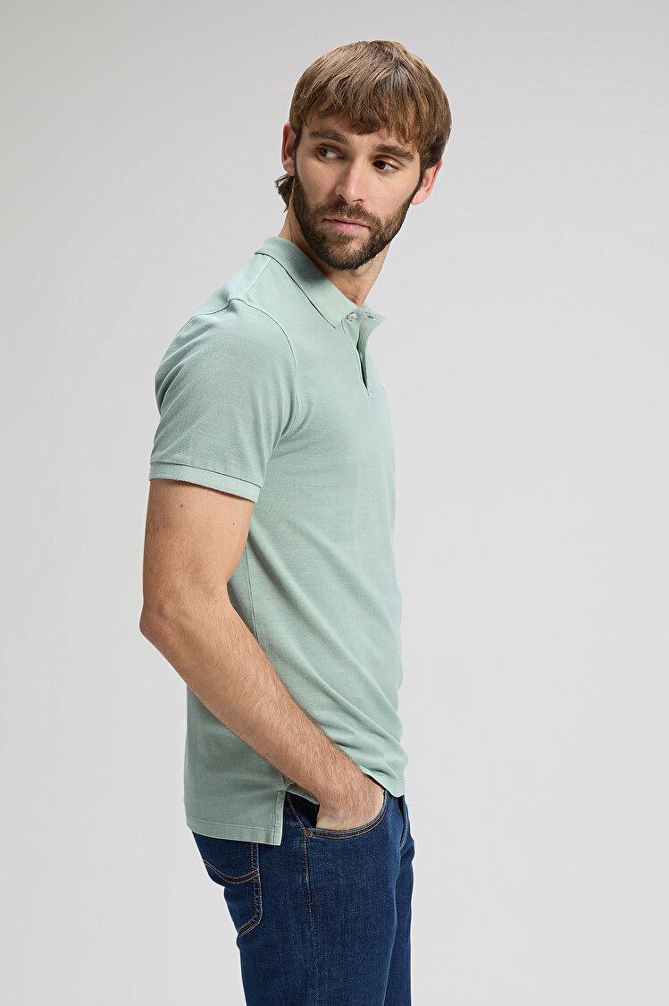 Поло LEE GARMENT DYE POLO Regular Fit (112376465) Зеленый
