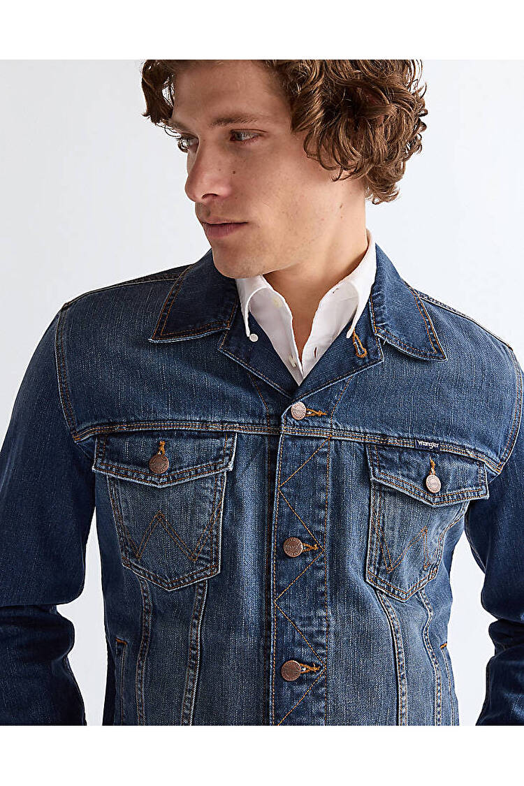 Куртка джинсовая Wrangler Classic Jacket Regular Fit (112128892-W4481514V) Синий