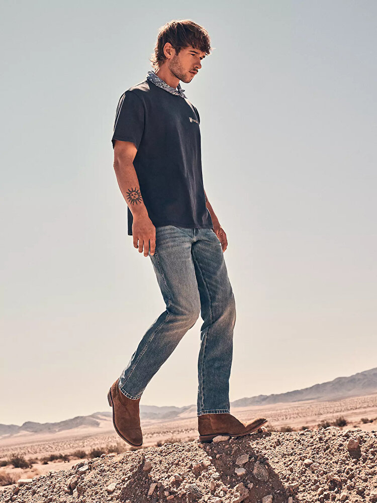 Джинси Wrangler Texas Regular Fit (112378690) Блакитний