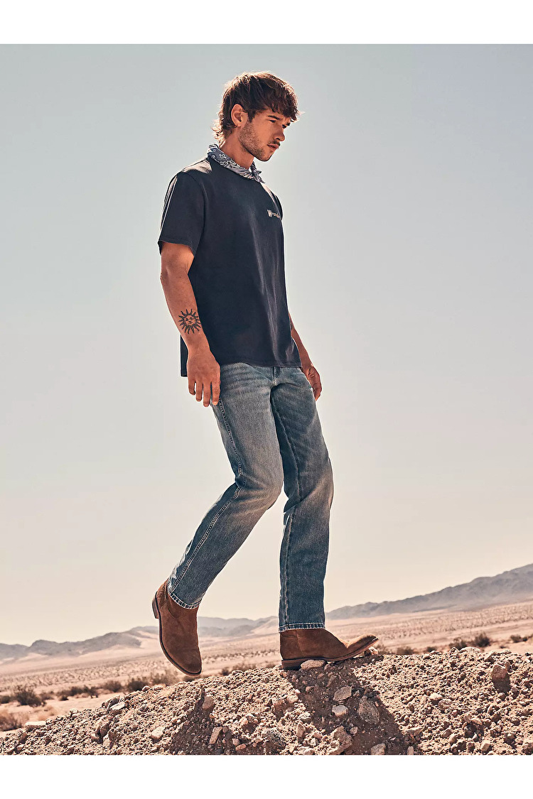 Джинси Wrangler Texas Regular Fit (112378690) Блакитний