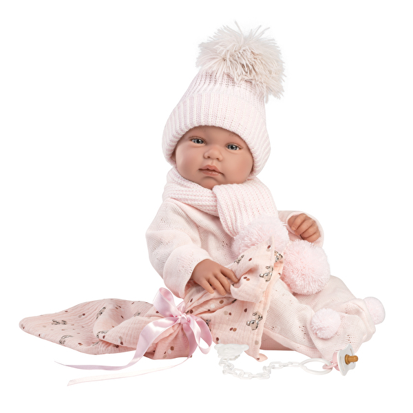 Пупс Tina Toquilla Bambi Rosa 43 см LLORENS (84338)