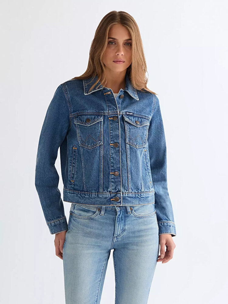 Куртка Wrangler WESTERN JACKET Regular Fit (112378318) Голубой