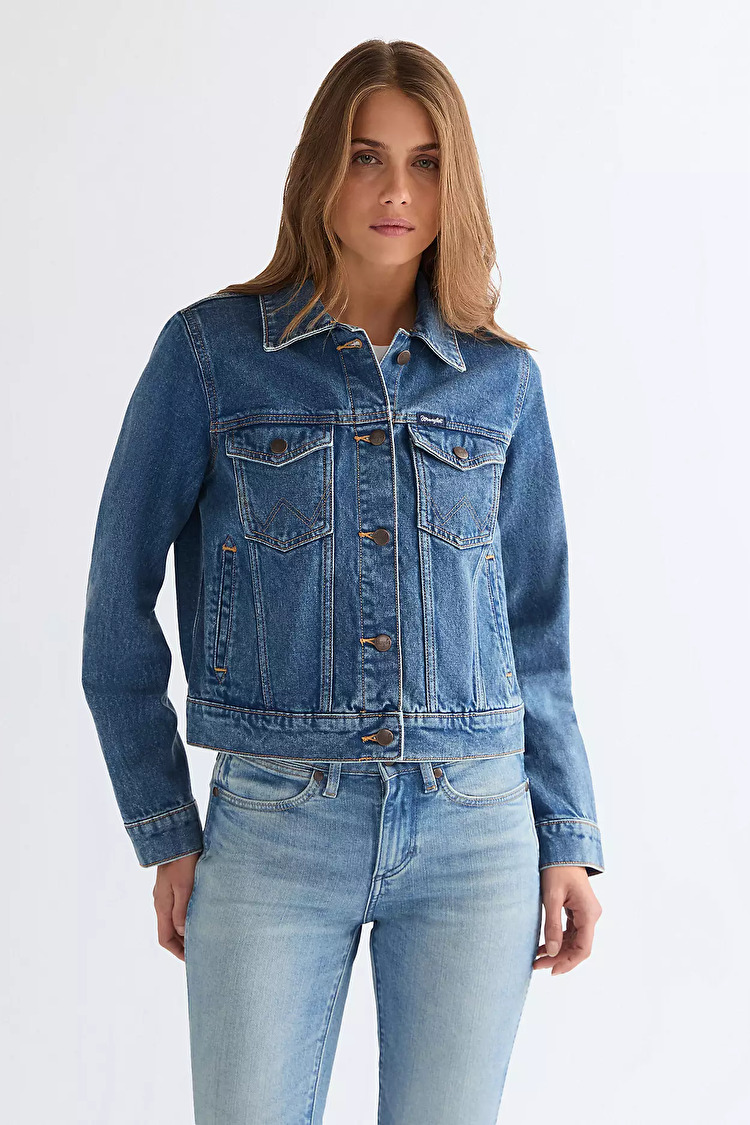 Куртка Wrangler WESTERN JACKET Regular Fit (112378318) Блакитний