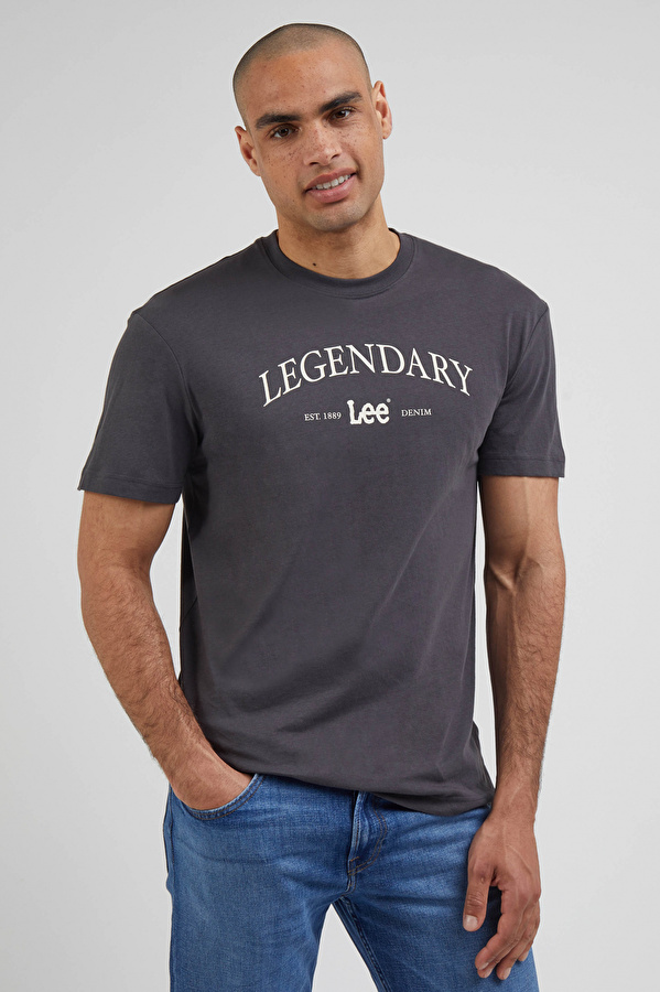 Футболка LEE Legendary Tee Washed black (112339098) Темно-серый