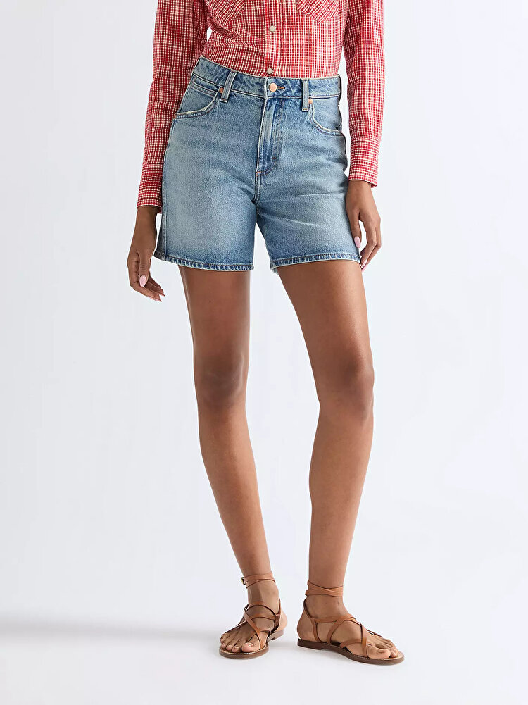 Шорты Wrangler COWBOY SHORT 5 INCH Relaxed Fit (112378214) Голубой