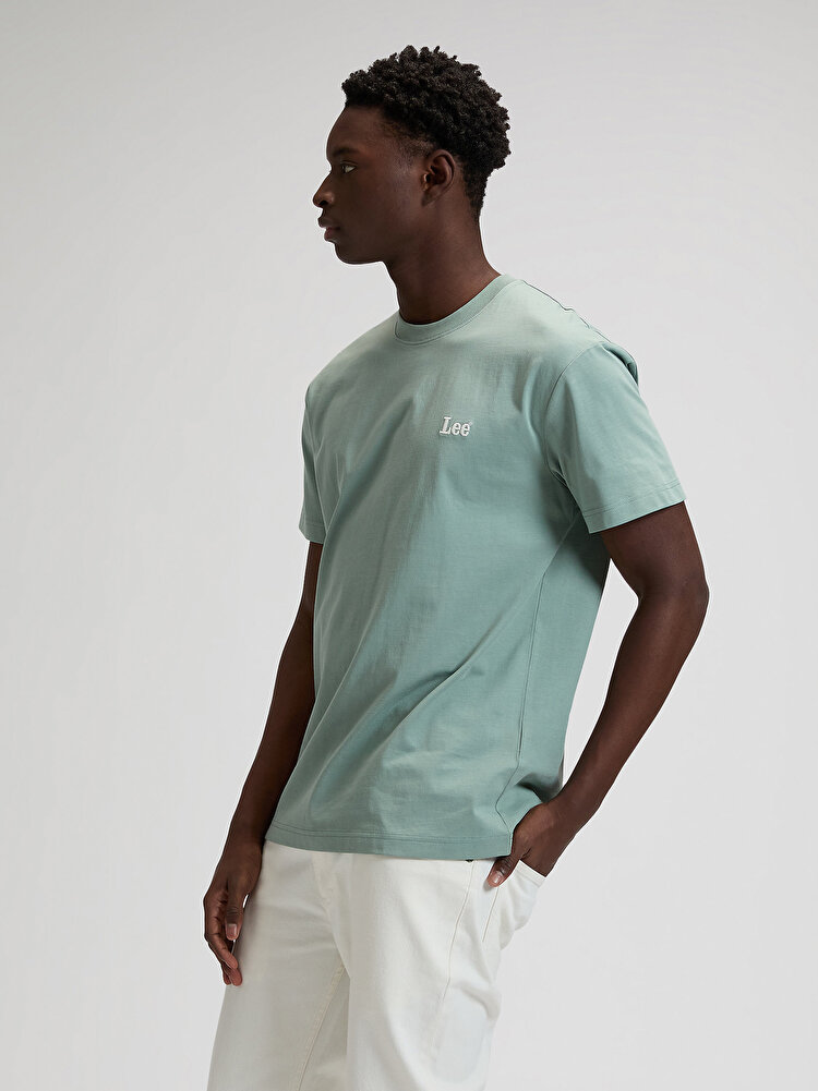 Футболка LEE SS SMALL LOGO TEE Relaxed Fit (112376467) Зеленый