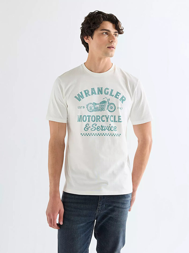 Футболка Wrangler Americana Tee Regular Fit (112377951) Білий