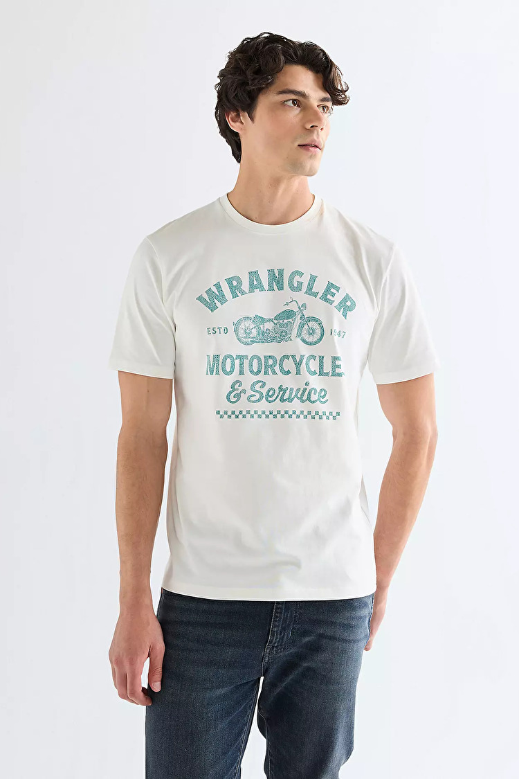 Футболка Wrangler Americana Tee Regular Fit (112377951) Білий
