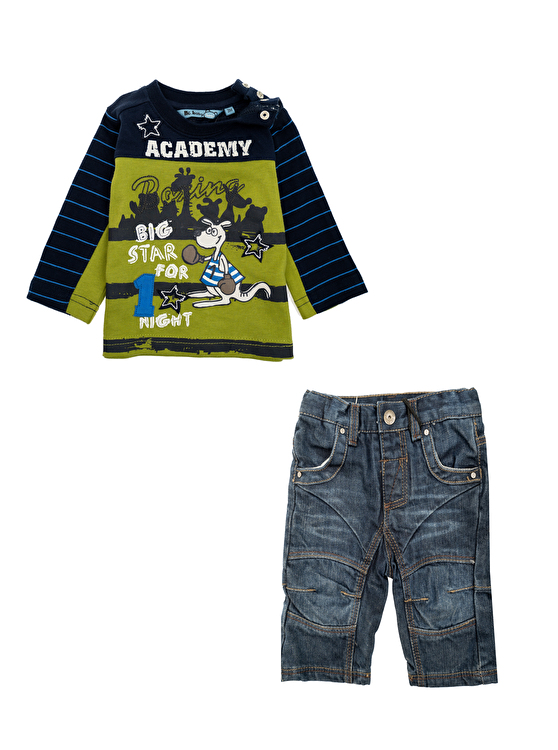 Костюм: Джемпер, джинси Losan MC BABY BOYS BABY (027-8027AC/27) Фісташковий