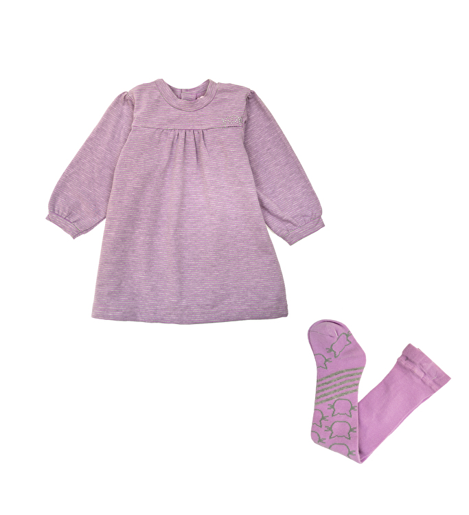 Комплект: Сукня, колготи Losan Mc baby girls (028-8051AD/82) Малиновий