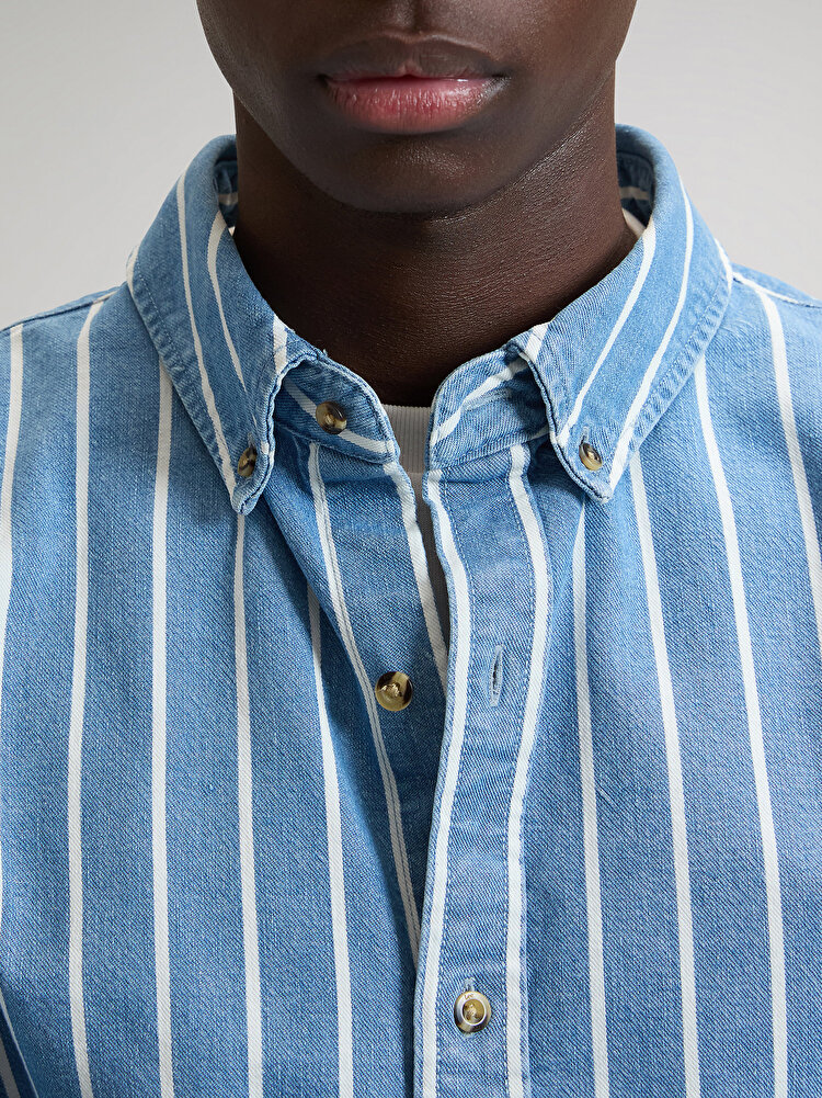 Сорочка LEE WORKWEAR BUTTON DOWN Relaxed Fit (112376596) Блакитний