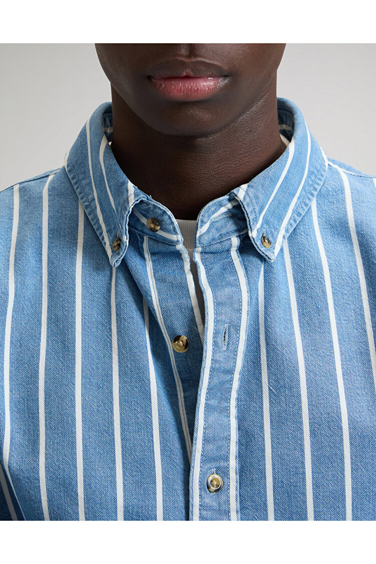 Рубашка LEE WORKWEAR BUTTON DOWN Relaxed Fit (112376596) Голубой