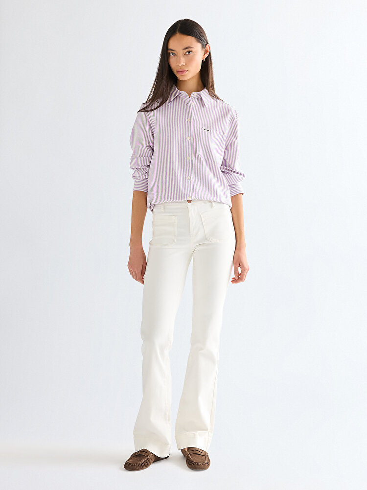 Рубашка Wrangler 1 PKT SHIRT Regular Fit (112378138) Фиолетовый