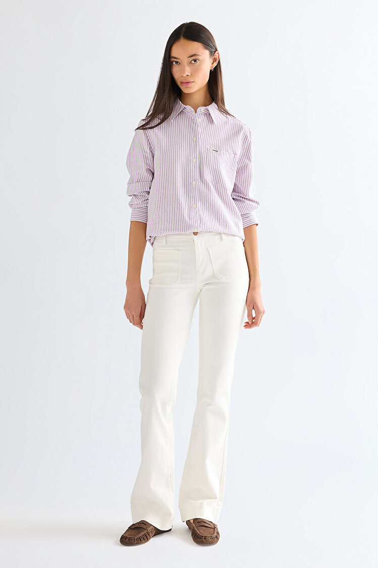 Сорочка Wrangler 1 PKT SHIRT Regular Fit (112378138) Фіолетовий