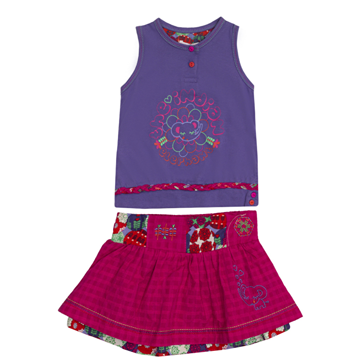 Комплект: Майка і спідниця Losan Mc baby girls (018801504/143) Бузковий