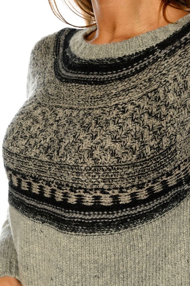 Джемпер LEE Fair Isle Crew Knit Regular Fit (L52JAF37) Серый