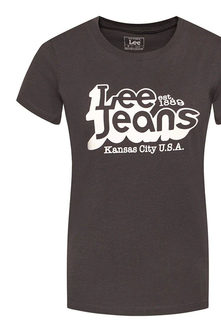 Футболка LEE Slim Logo Tee Slim Fit (L44CEPON) Темно-сірий