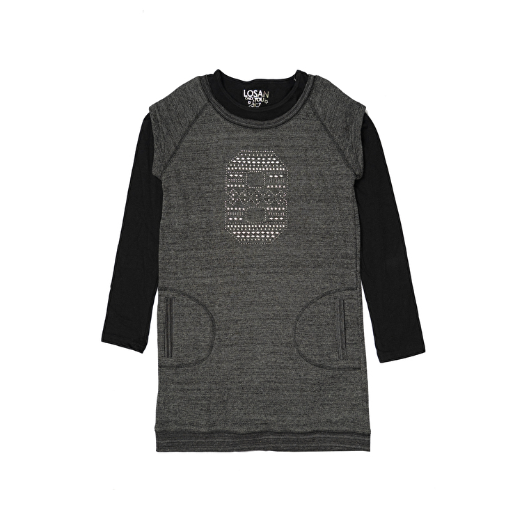 Сукня Losan Creem girls (524-7014AB/711) Темно-сірий