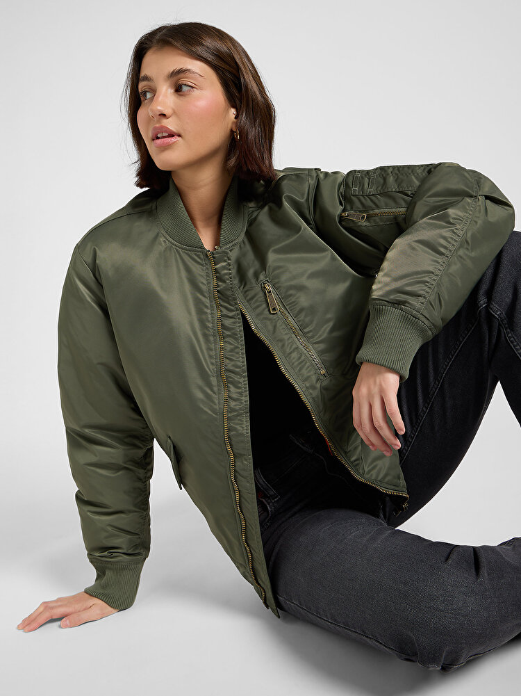 Бомбер LEE Bomber Jacket Relaxed Fit (112371315W) Зелений