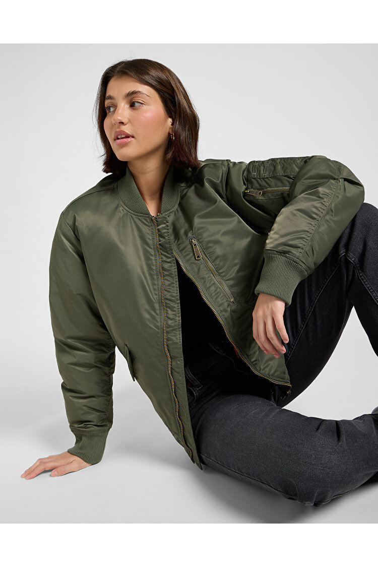 Бомбер LEE Bomber Jacket Relaxed Fit (112371315W) Зелений
