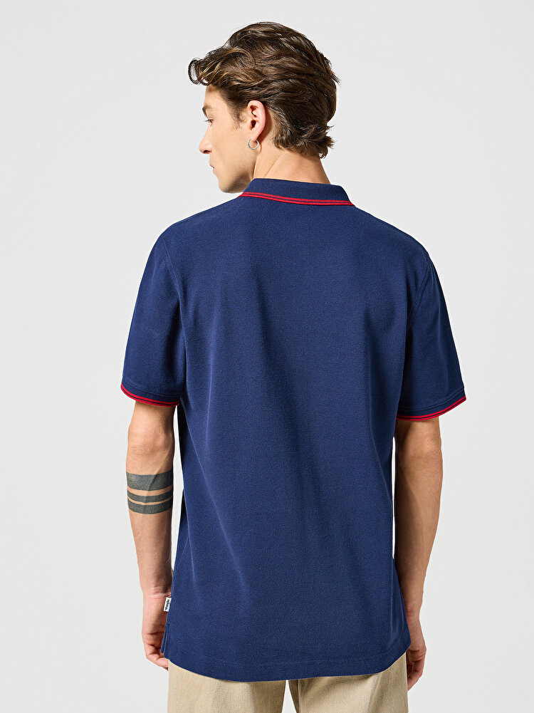 Поло Wrangler Polo shirt (112350403) Синій