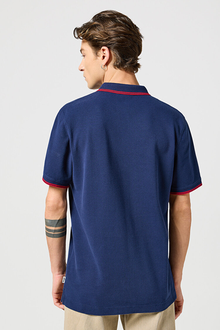 Поло Wrangler Polo shirt (112350403) Синій