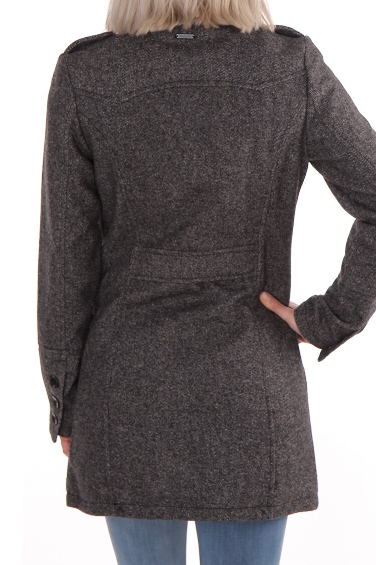 Пальто Wrangler Yvonne peacoat Regular Fit (W4059XE3W) Темно-сірий