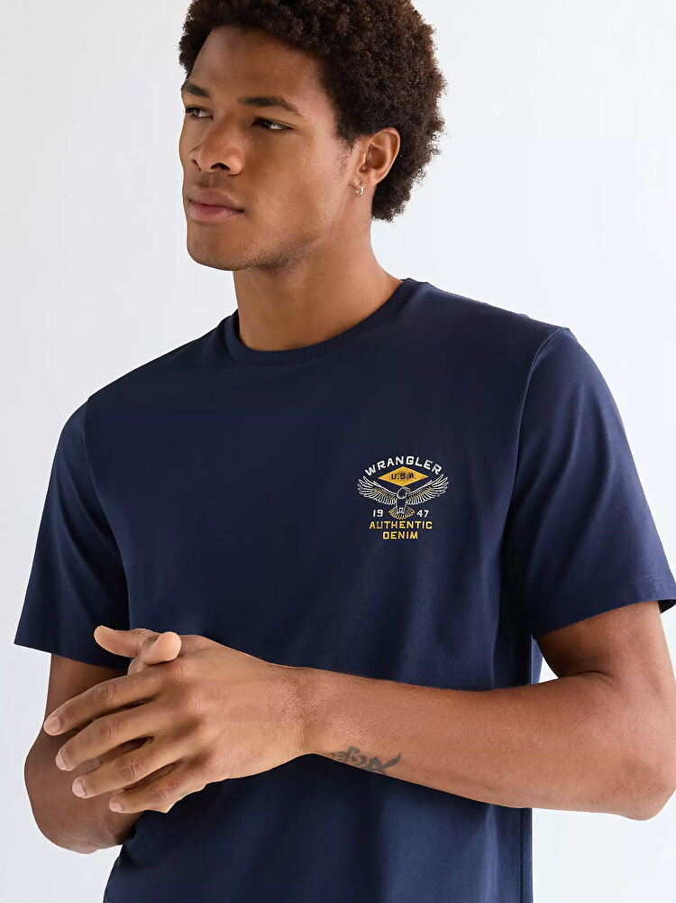Футболка Wrangler SMALL AMERICANA TEE Regular Fit (112377984) Синій