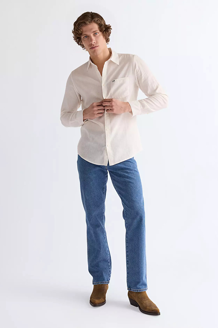 Рубашка Wrangler 1 PKT SHIRT Regular Fit (112362907) Белый