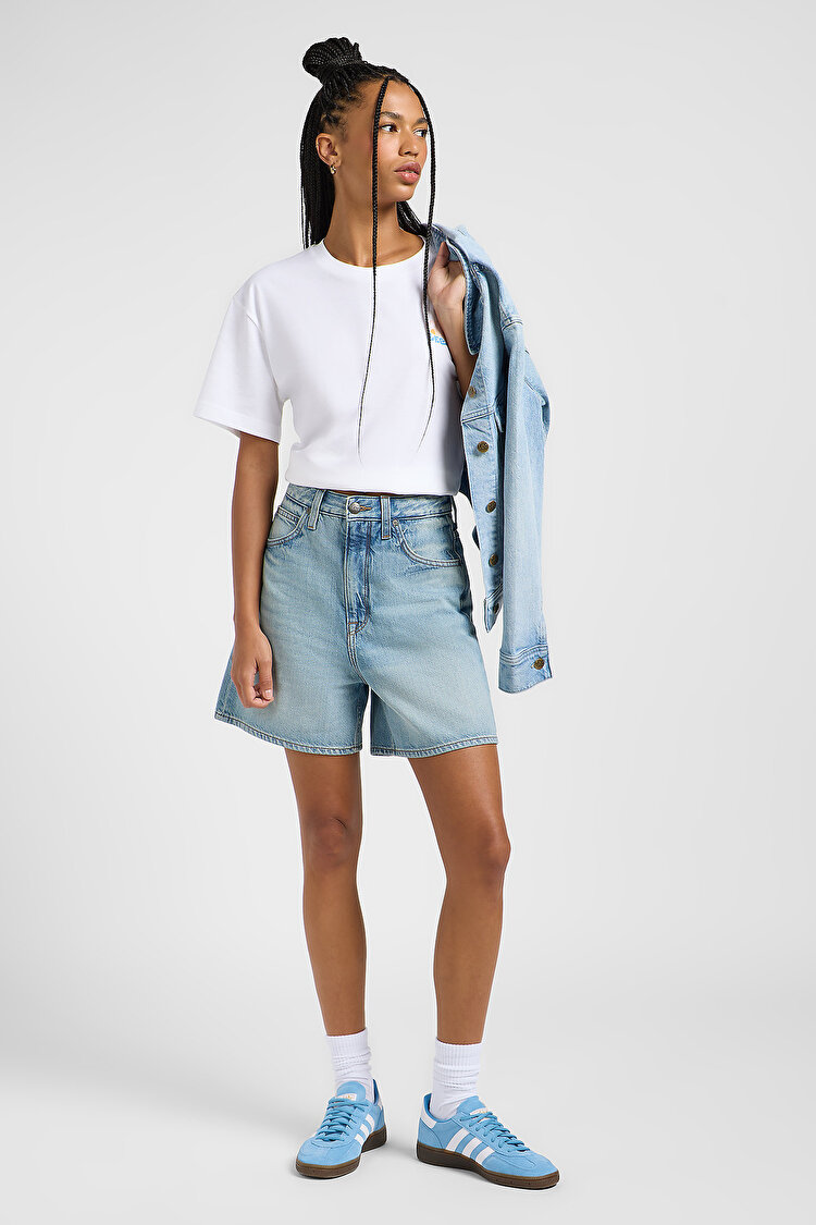 Шорты LEE Stella Short Brand New (112363786) Голубой