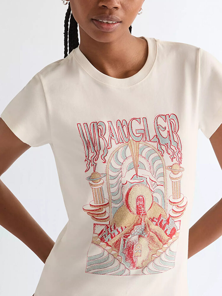 Футболка Wrangler SHRUNKEN BAND TEE Slim Fit (112378024) Белый