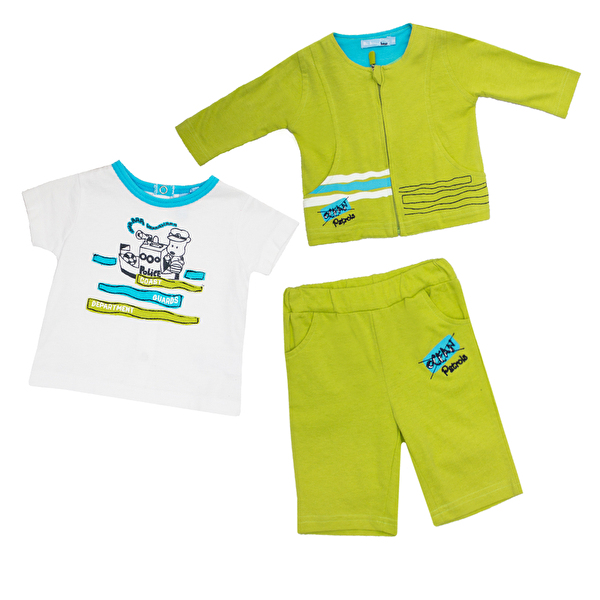 Комплект: Кофта, футболка, брюки Losan Mc baby boys (017801303/443) Светло-фисташковый
