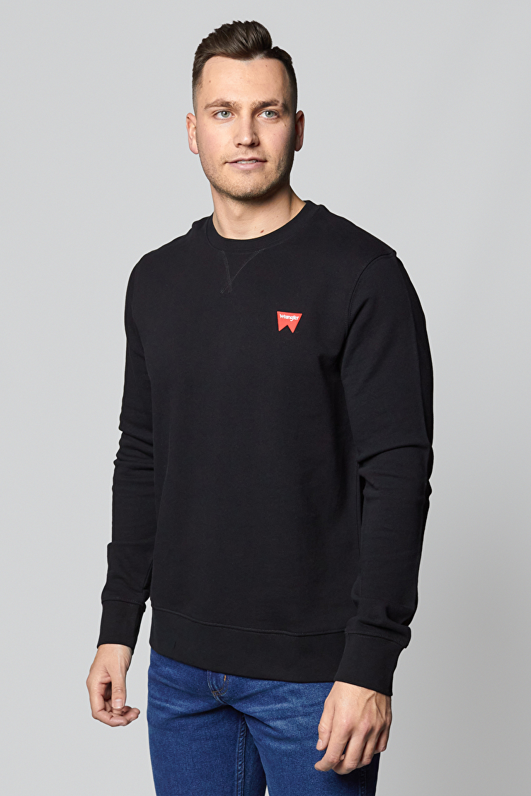 Світшот Wrangler Sign Off Sweatshirt Regular Fit (W6589HA01) Чорний